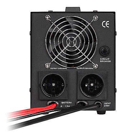 UPS pentru centrala termica 500W 800VA 12V Sinus Pur Kemot URZ3405B negru [3]