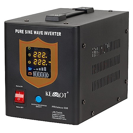 UPS-uri - UPS pentru centrala termica 500W 800VA 12V Sinus Pur Kemot URZ3405B negru