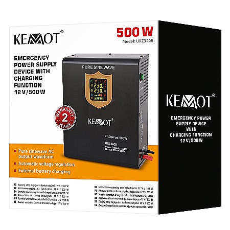 UPS pentru centrala termica 500W 800VA 12V Sinus Pur Kemot URZ3409 [1]