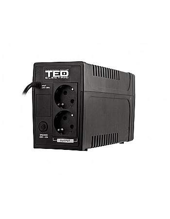 UPS TED Electric 700VA / 400W Line Interactive cu 2 iesiri schuko TED-700 [1]