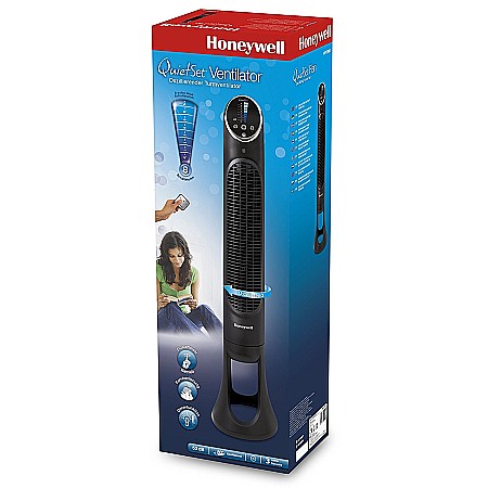 Ventilator turn Honeywell HYF290E QuietSet, 8 viteze, timer, telecomanda, zgomot redus, Negru [3]