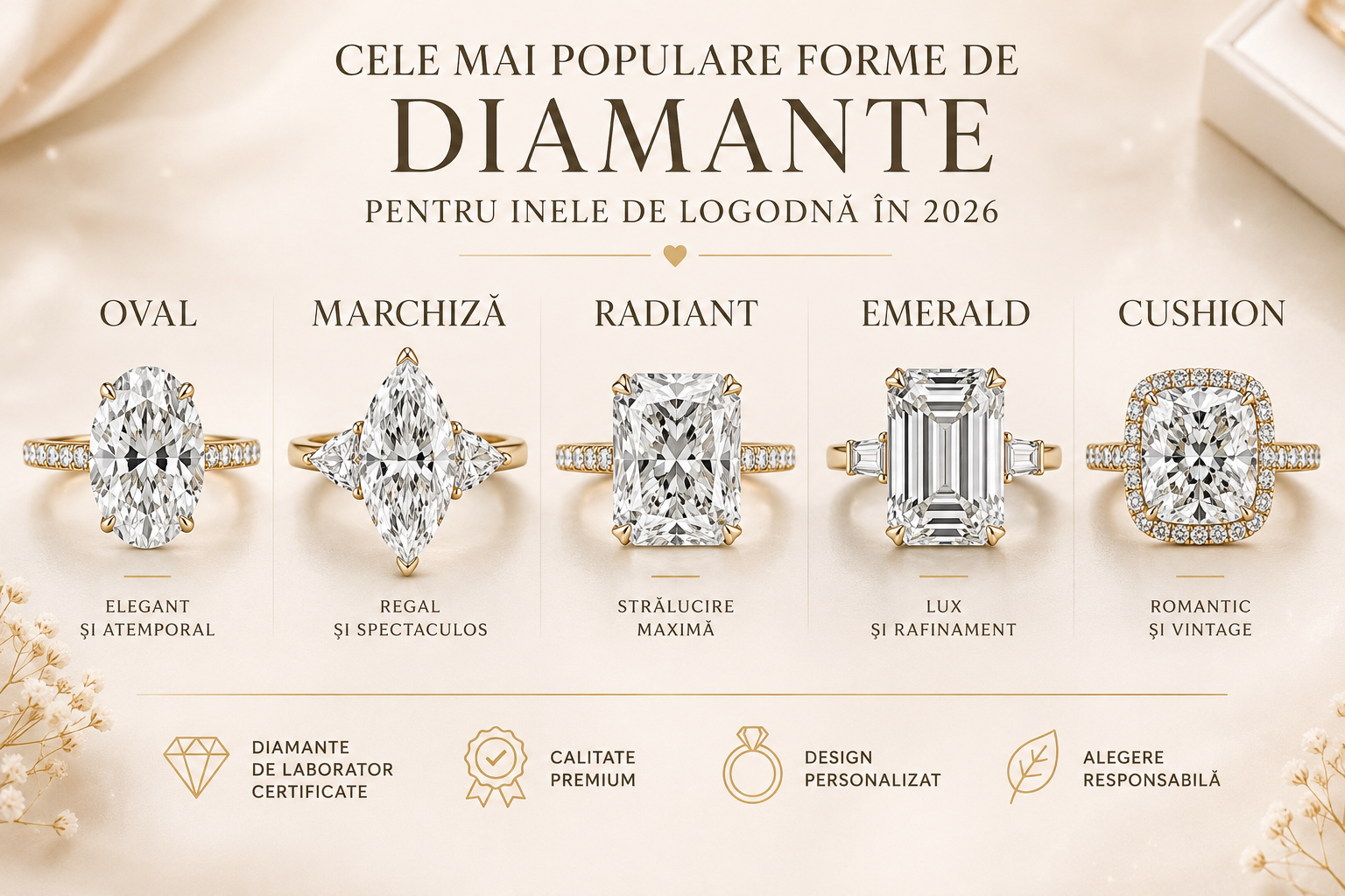 Forme diamante inele de logodna