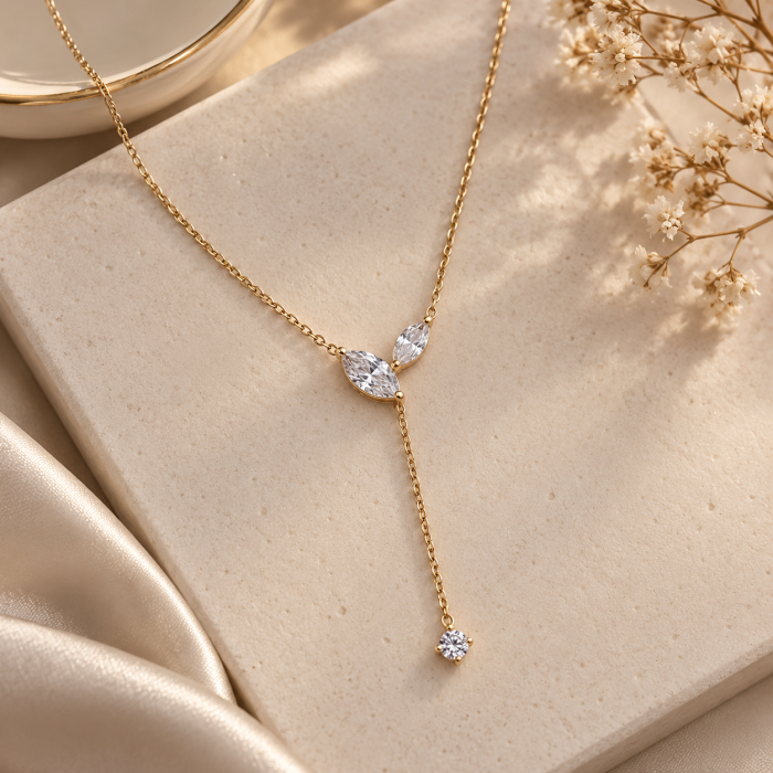 Colier cu Moissanite Marquise 4,1 ct din Argint | Estera Jewellery [2]