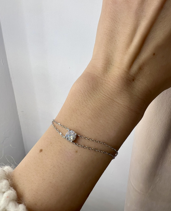 Bratara Solitaire 1 CT Moissanite [9]