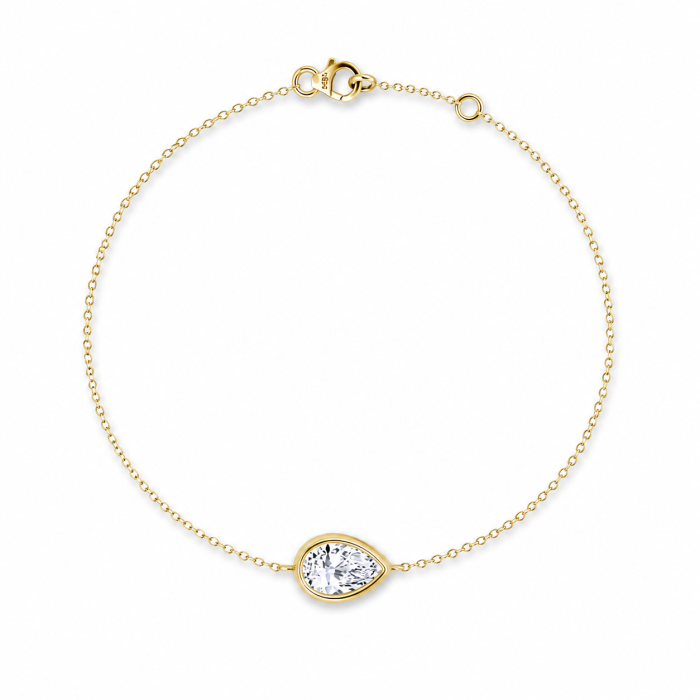 Bratara Solitaire Bezel cu Moissanite Para 1 CT [2]