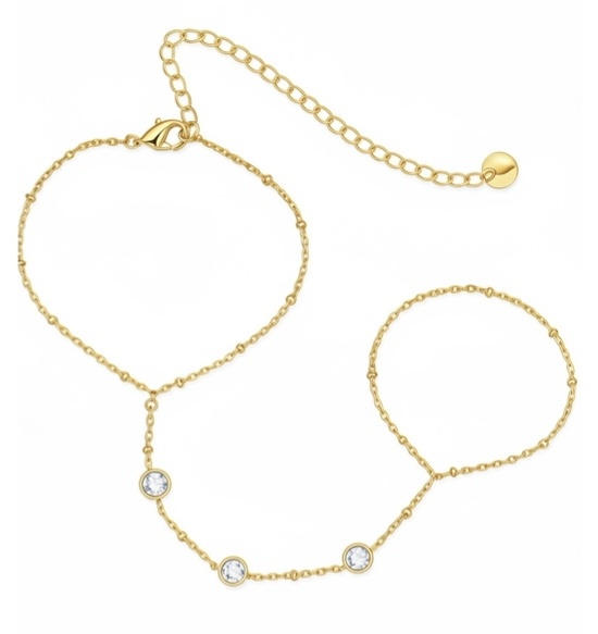 Bratara Starlit Hand Chain Moissanite [2]