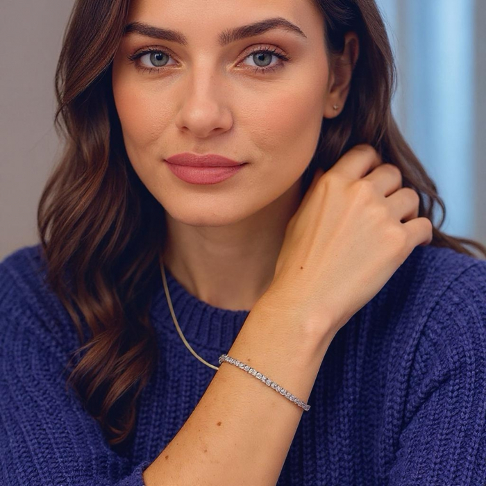 Bratara Tennis cu Moissanite [7]