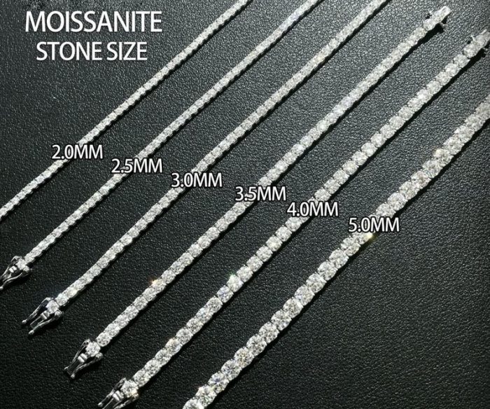 Bratara Tennis cu Moissanite 3 mm [11]