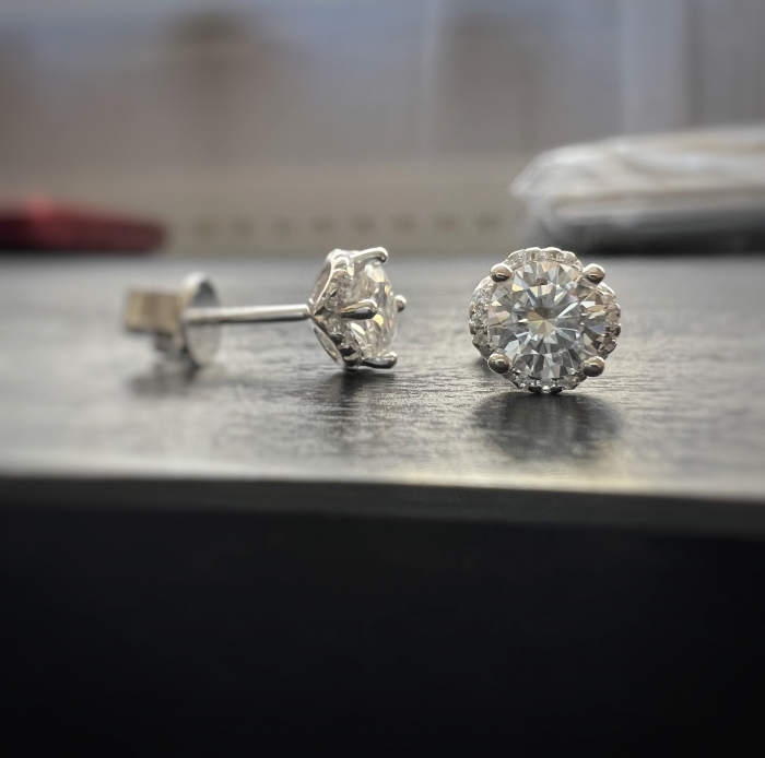 Cercei Moissanite Aura 1 CT [3]