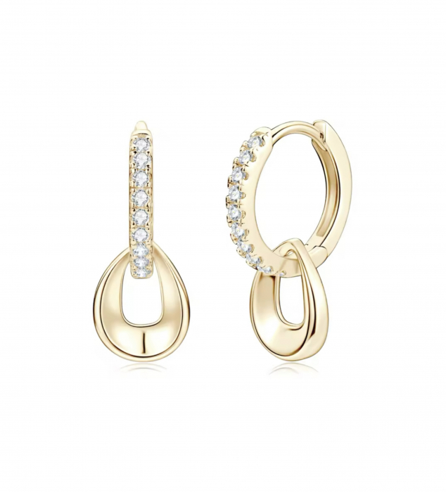 Cercei Brilliant Double Hoops [2]