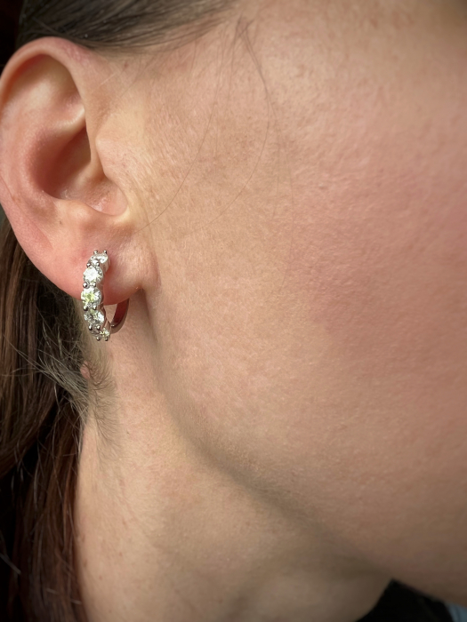 Cercei Brilliant Hoops 3 CT [2]