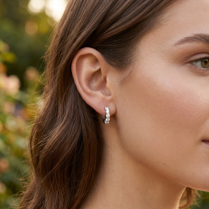 Cercei Brilliant Hoops 3 CT [2]