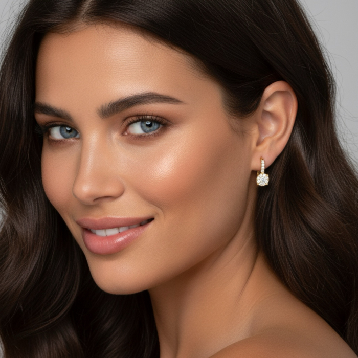 Cercei Celeste Halo Hoops [5]