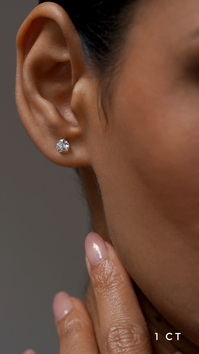 Classic 4 Prongs Studs Earrings [4]