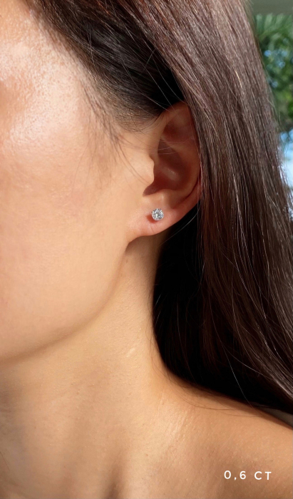 Classic 4 Prongs Studs Earrings [3]