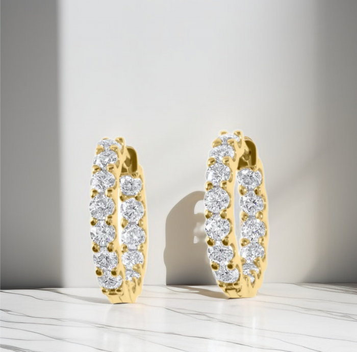 Cercei Radiant Spark Moissanite [4]