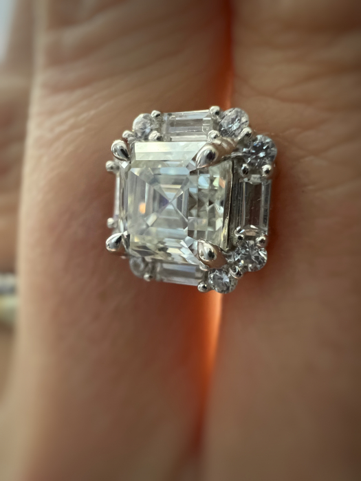 Cercei solitaire Royal Asscher [4]