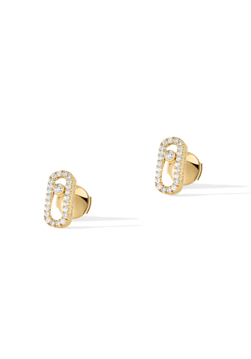 Cercei din Argint cu Moissanite Model Minimalist Link 0,4 CT [2]