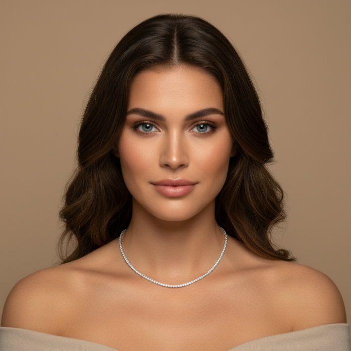 Colier Tennis Classic Moissanite 2,5 mm [6]