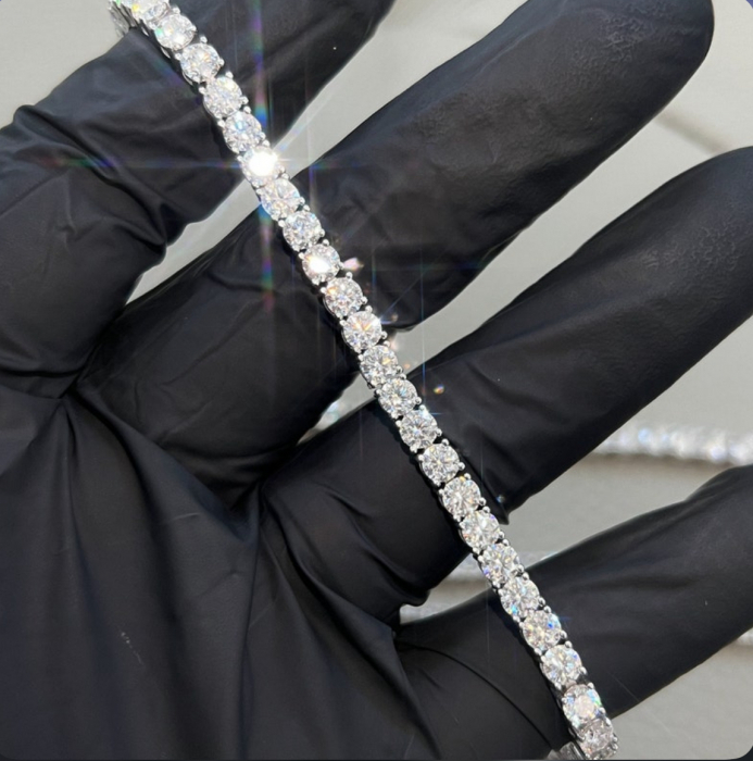 Colier Tennis Classic Moissanite 2,5 mm [8]