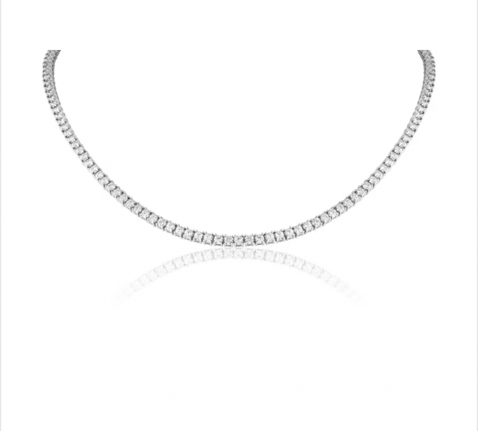 Colier Tennis Classic Moissanite Gold 3 mm [1]