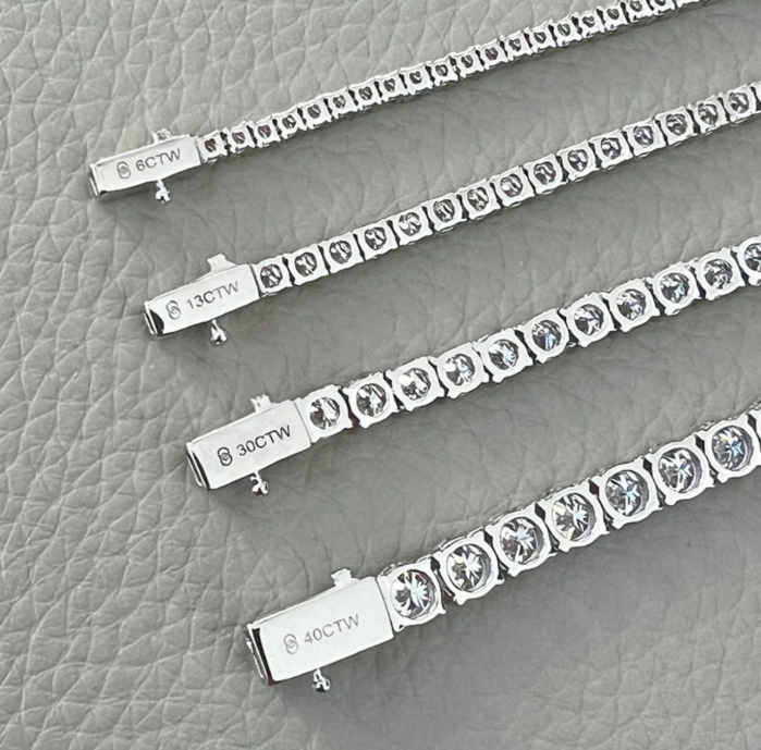 Colier Tennis Classic Moissanite 2,5 mm [7]