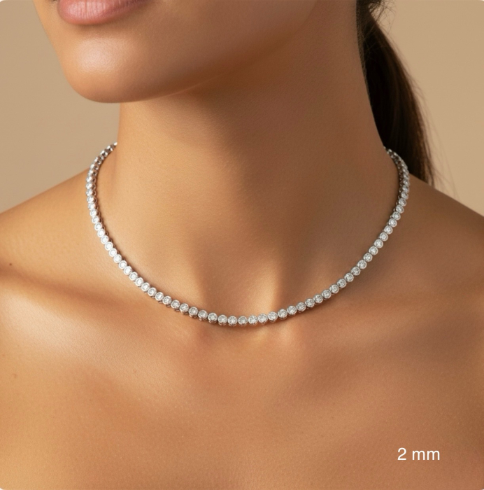 Colier Moissanite Bezel [7]