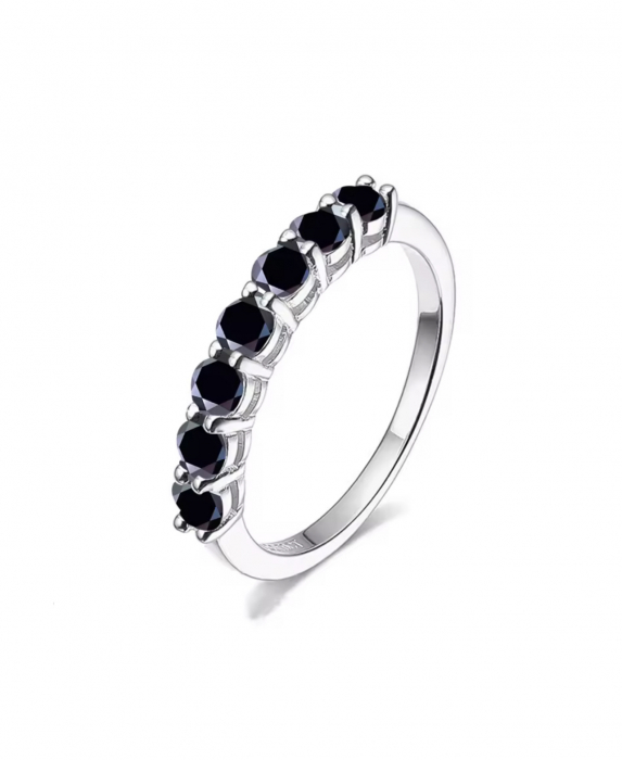 Inel 7 Stones Black Moissanite [1]
