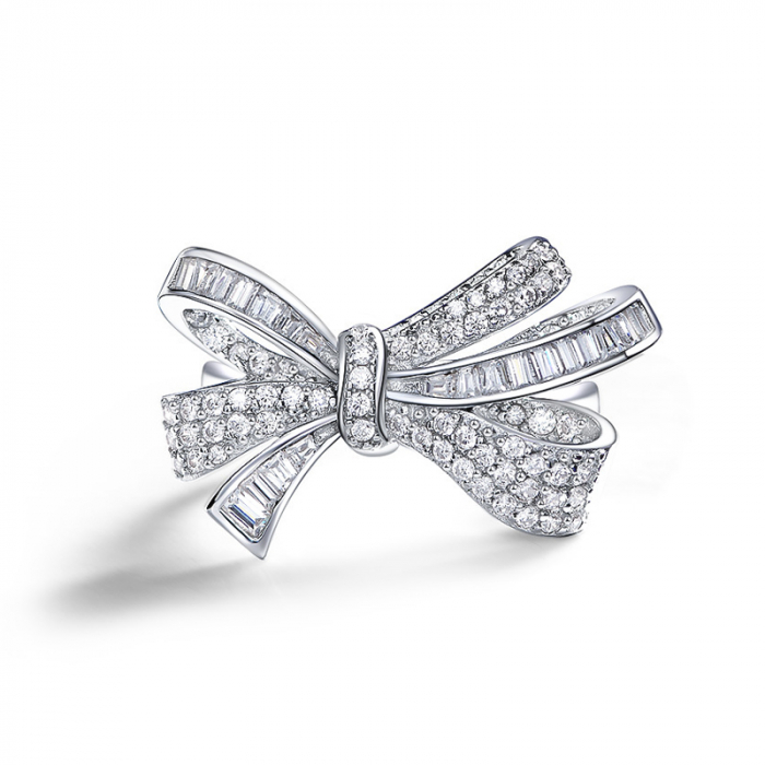 Inel Bow Tie Moissanite [1]
