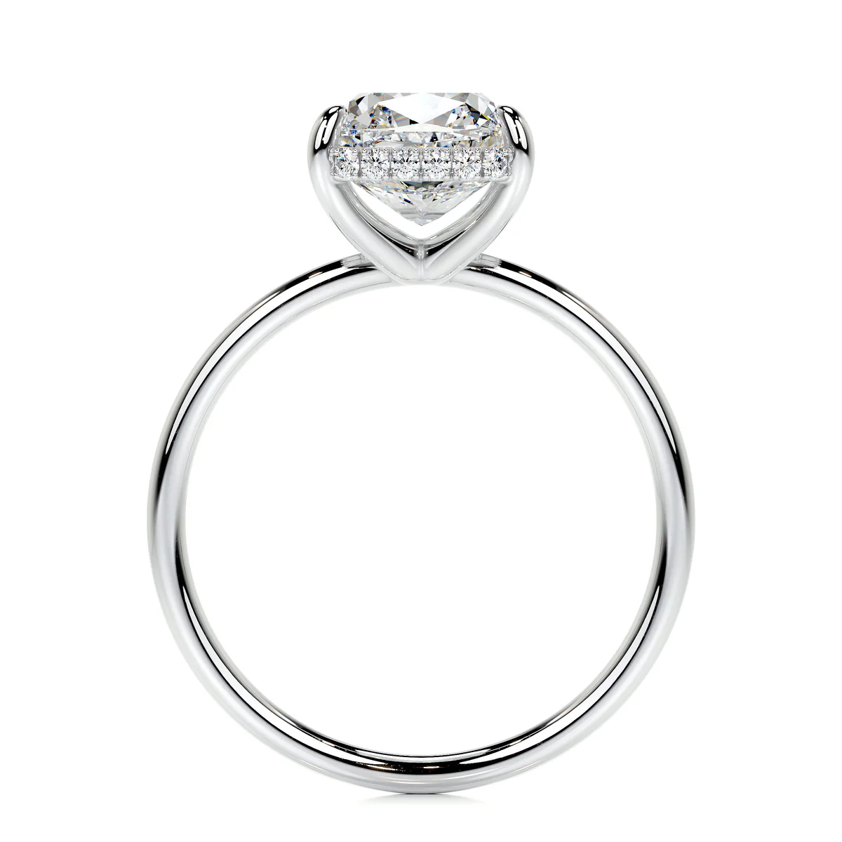 Inel Cushion Hidden Halo 3,2 CT [2]