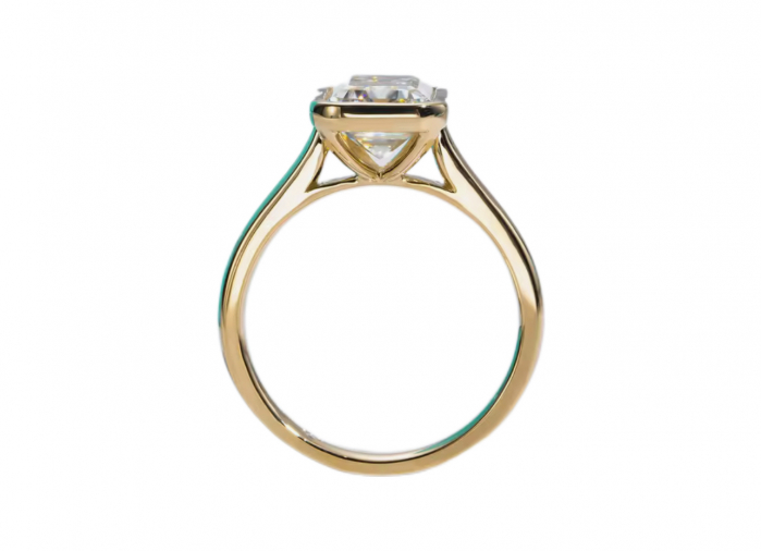 Inel Emerald Bezel 1-3 CT [3]