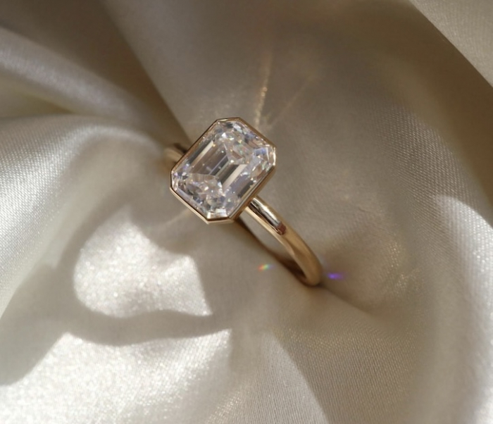 Inel Emerald Bezel 1-3 CT Lab-grown Diamond [3]