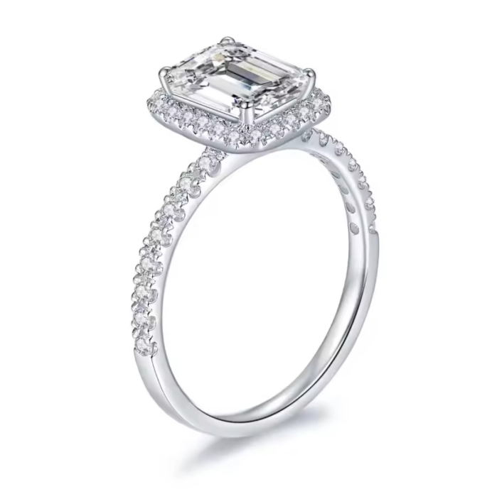 Inel Emerald Halo 2,45 CT [2]
