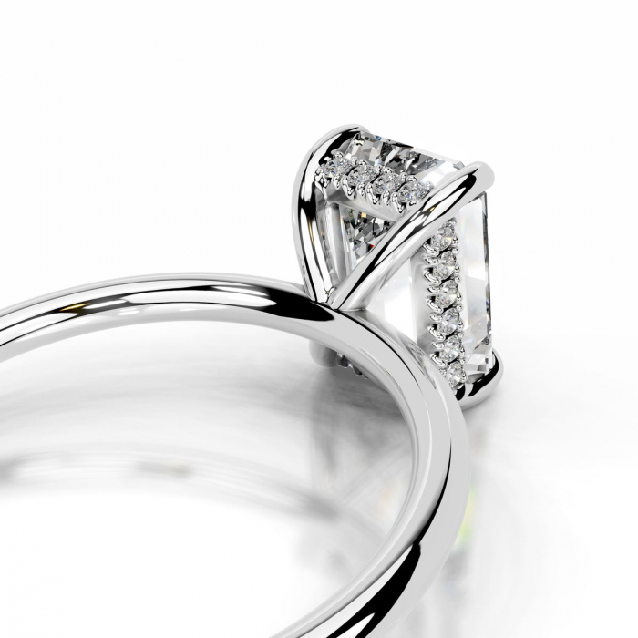 Inel Emerald Elegance Hidden Halo [4]