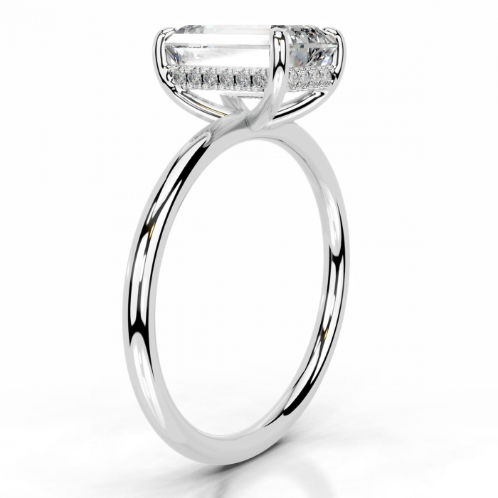 Inel Emerald Elegance Hidden Halo [3]