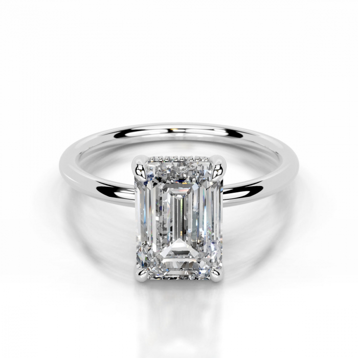 Inel Emerald Elegance Hidden Halo [2]