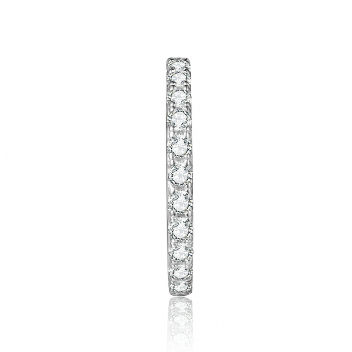 Inel Eternity 1,5 mm Moissanite 0,5 carate [4]