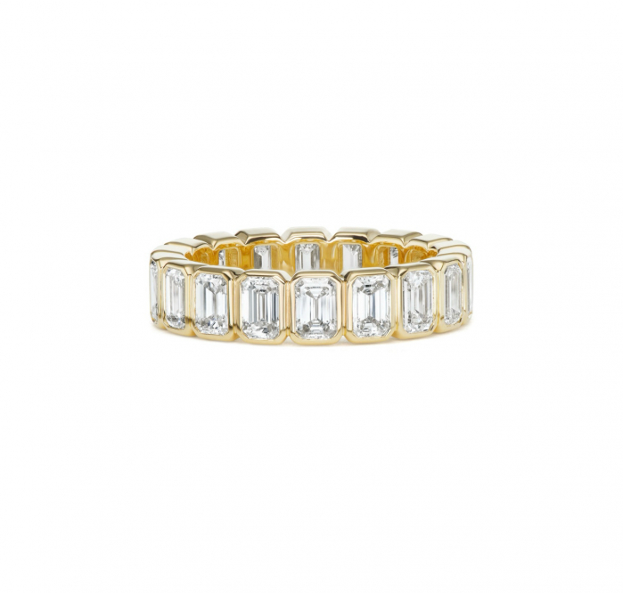 Inel Eternity Emerald Bezel [1]