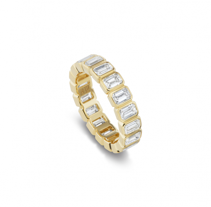 Inel Eternity Emerald Bezel [2]
