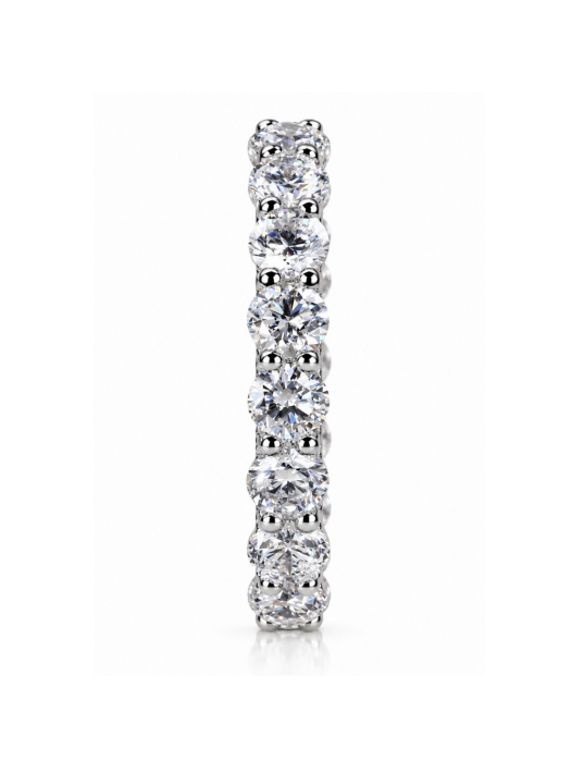 Inel Eternity cu Moissanite 2.6 CT - U-Prong Setting [5]