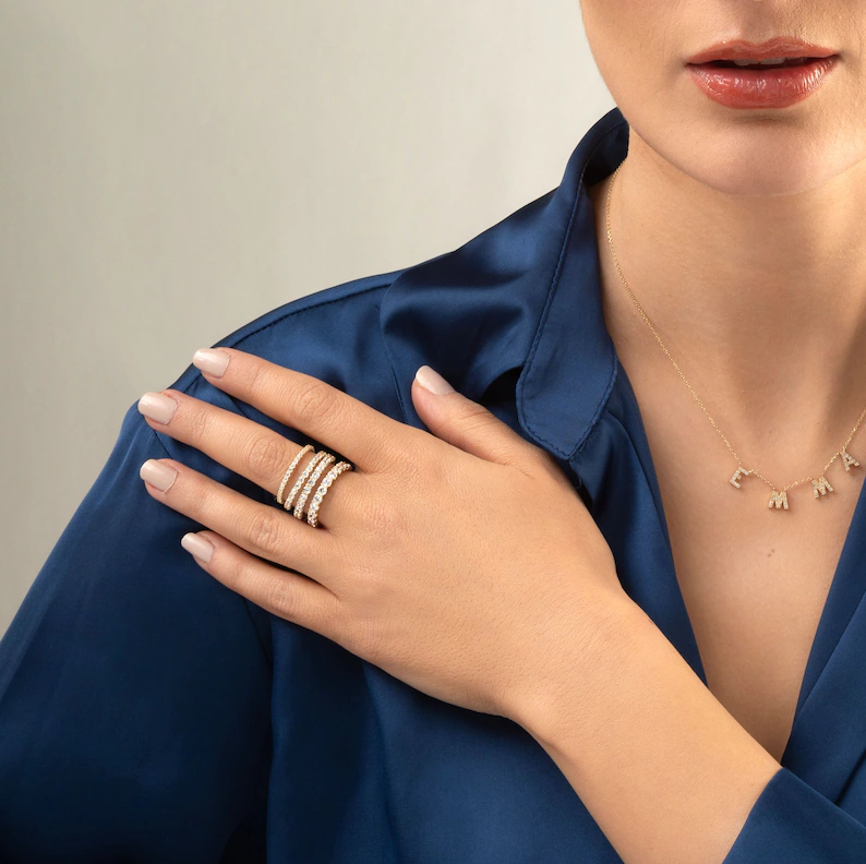 Inel Eternity Tiffany 3 mm Gold [7]