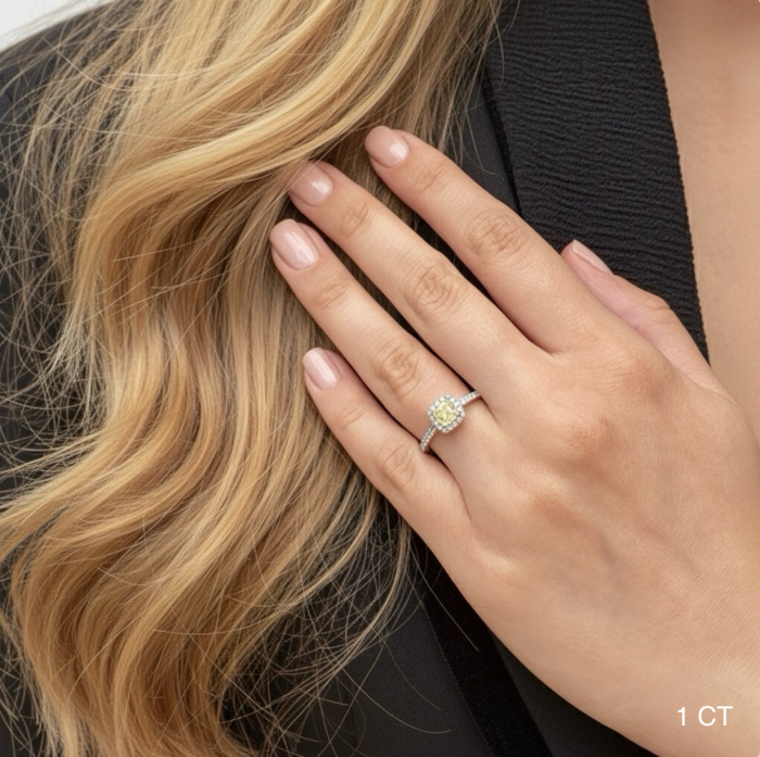 Inel Fancy Princess Moissanite [7]