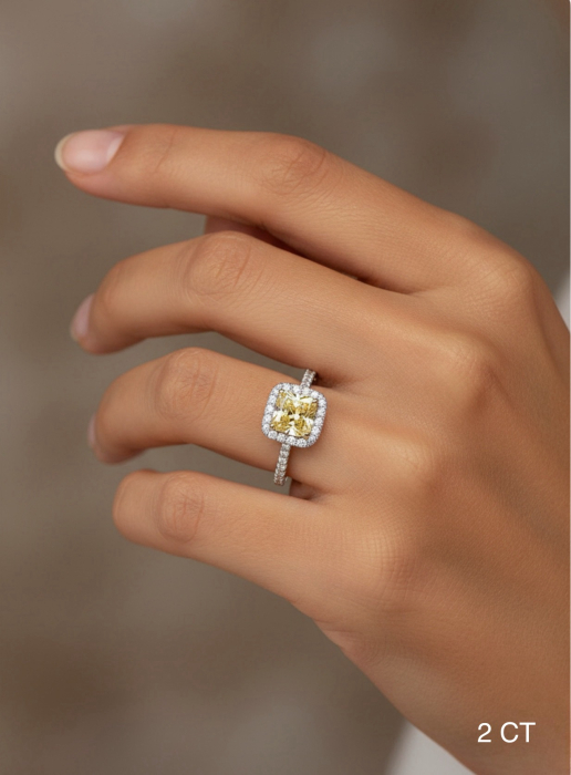 Inel Fancy Princess Moissanite [9]