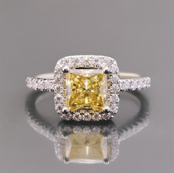 Inel Fancy Princess Diamond [3]