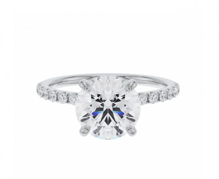 Inel Hidden Halo Harmony Moissanite 2 carate [1]