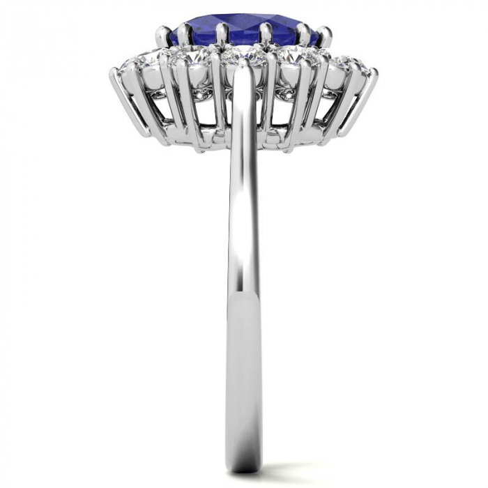 Inel Lady Di | Safir si Diamante de laborator [4]