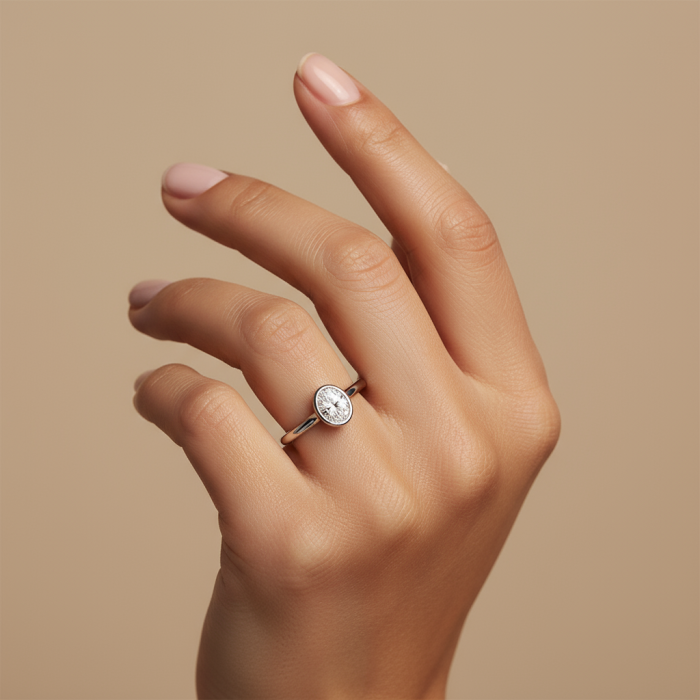 Inel Luna Oval Bezel [14]