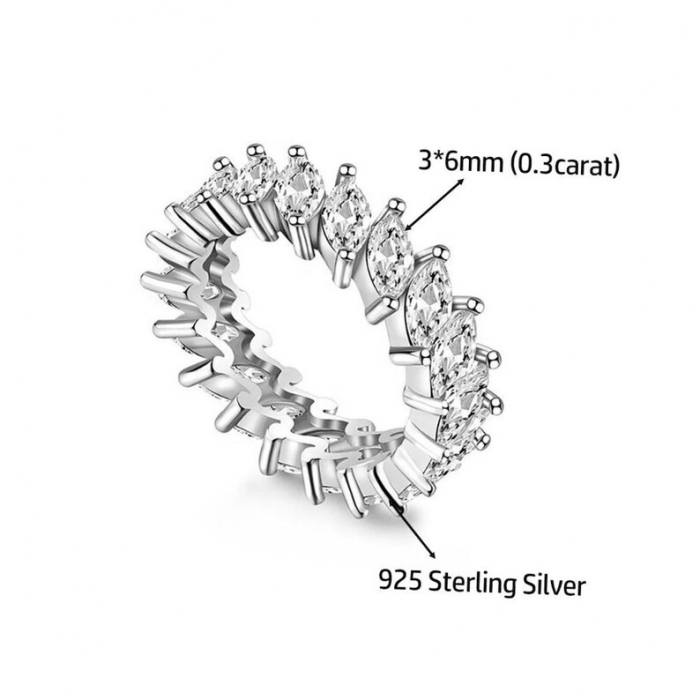 Inel Eternity Marquise 5 CT [4]