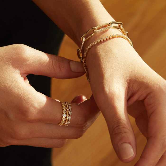 Inel Marquise Glow Band 0,4 CT [5]