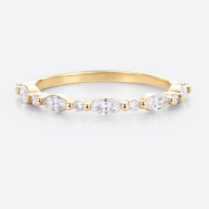 Inel Marquise Glow Band 0,4 CT [5]